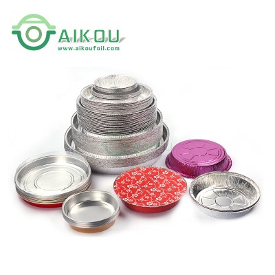 Disposable food bowl meal packaging box aluminum foil food container with lid