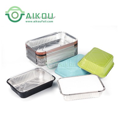 Large size aluminum foil box for food packaging meal box food containers disposable