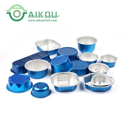 Bakeware party aluminium foil baking tray cup cupcake mold with lids