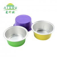 Color mini cake packaging boxes in bulk aluminum fruit tray foil baking cake containers